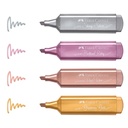 Marcador Faber-Castell TL 46 Metálico (4 Colores)