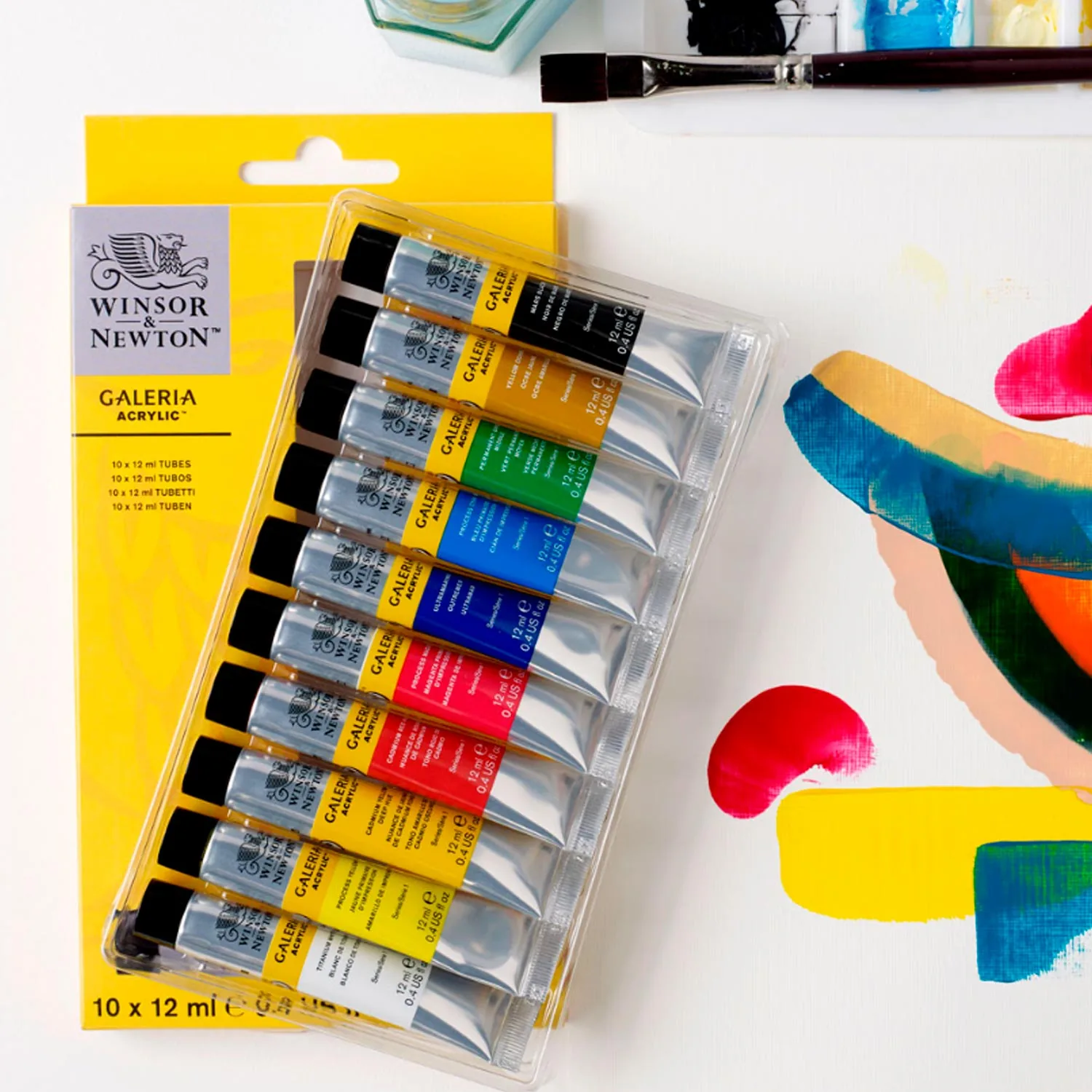 Set Inicial Acrílico Galería Winsor & Newton 10x12ml