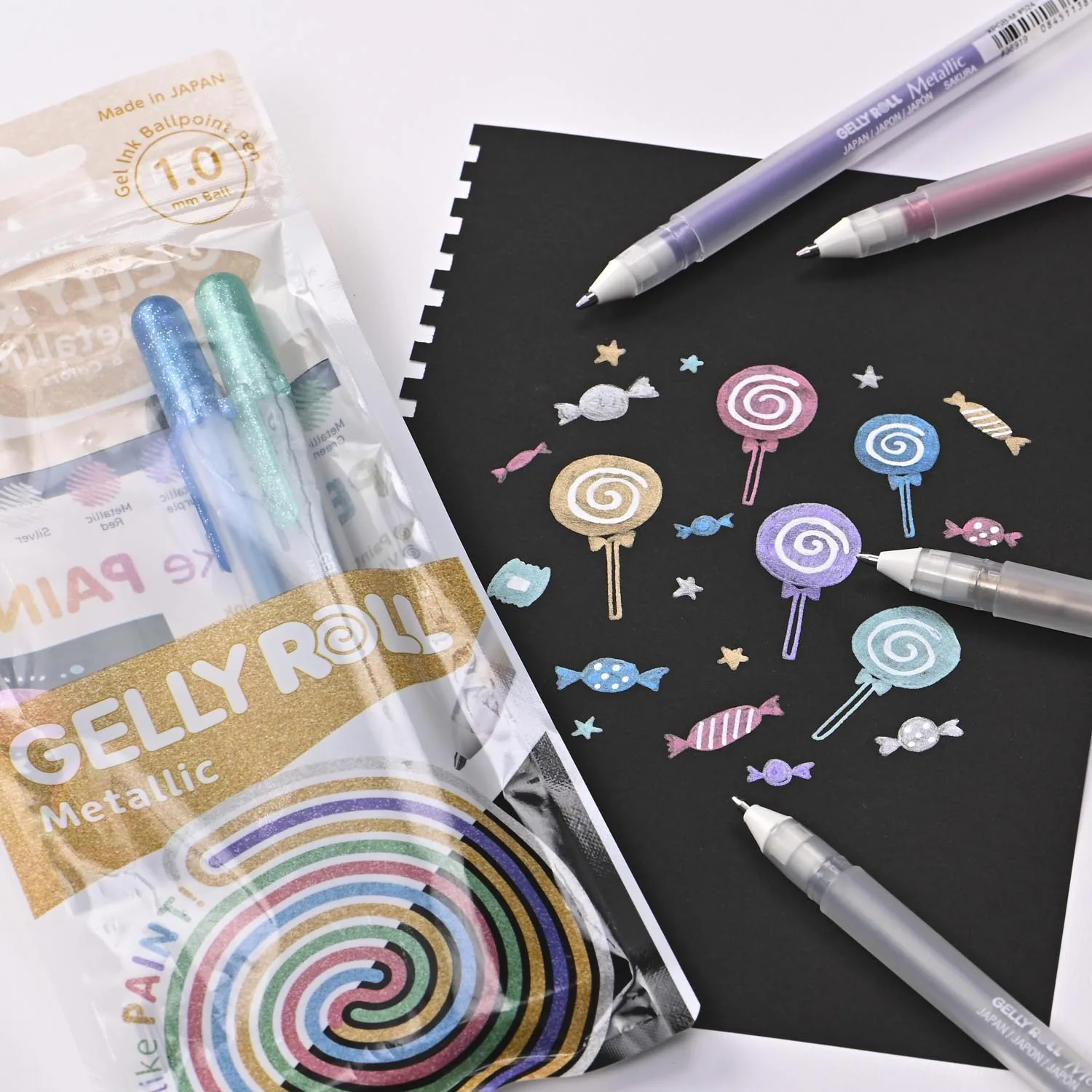 Set Gelly Roll Sakura Metallic 6 Colores