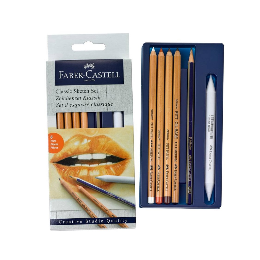 Set de Dibujo Clásico Faber-Castell Goldfaber 6 piezas