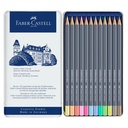 Lapices Acuarelables Faber-Castell Goldfaber Aqua 12 Pastel