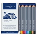 Lápices Acuarelables Faber-Castell Goldfaber Aqua 12 Colores