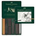 Lápices Carboncillo Faber-Castell Pitt Charcoal 24 pzas