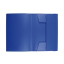 Carpeta Plástica con Elástico Adix Azul Oficio
