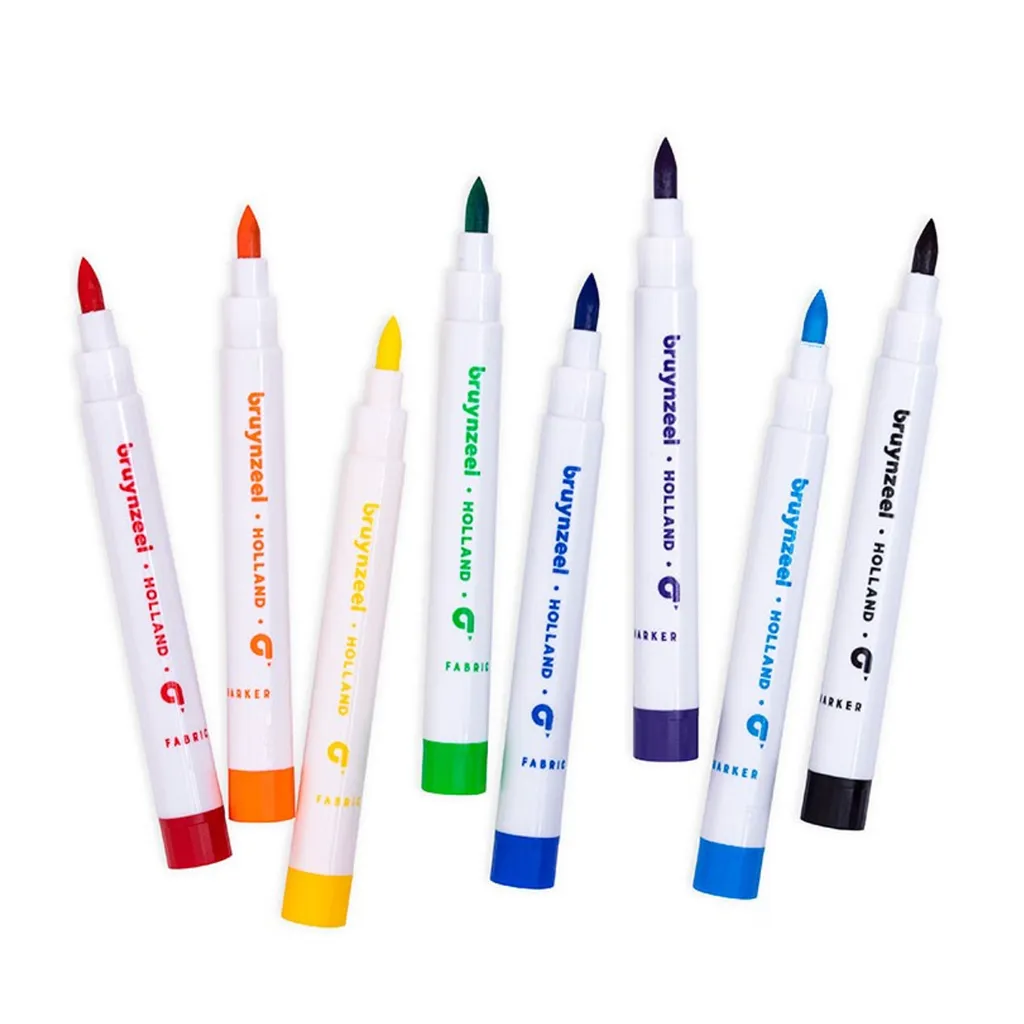 60227008_Marcadores para Tela (8 Colores) Bruynzeel 04.webp