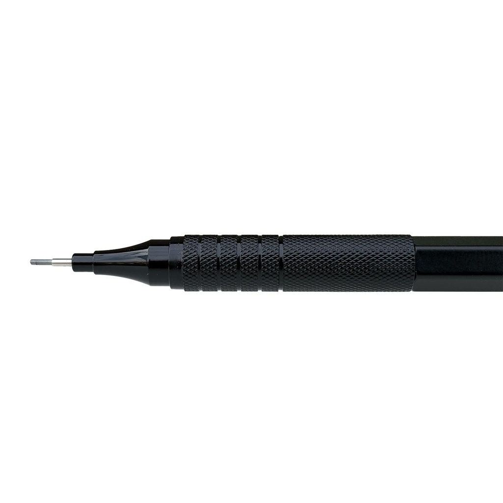 Portamina Metálico Negro Renart 0.9mm