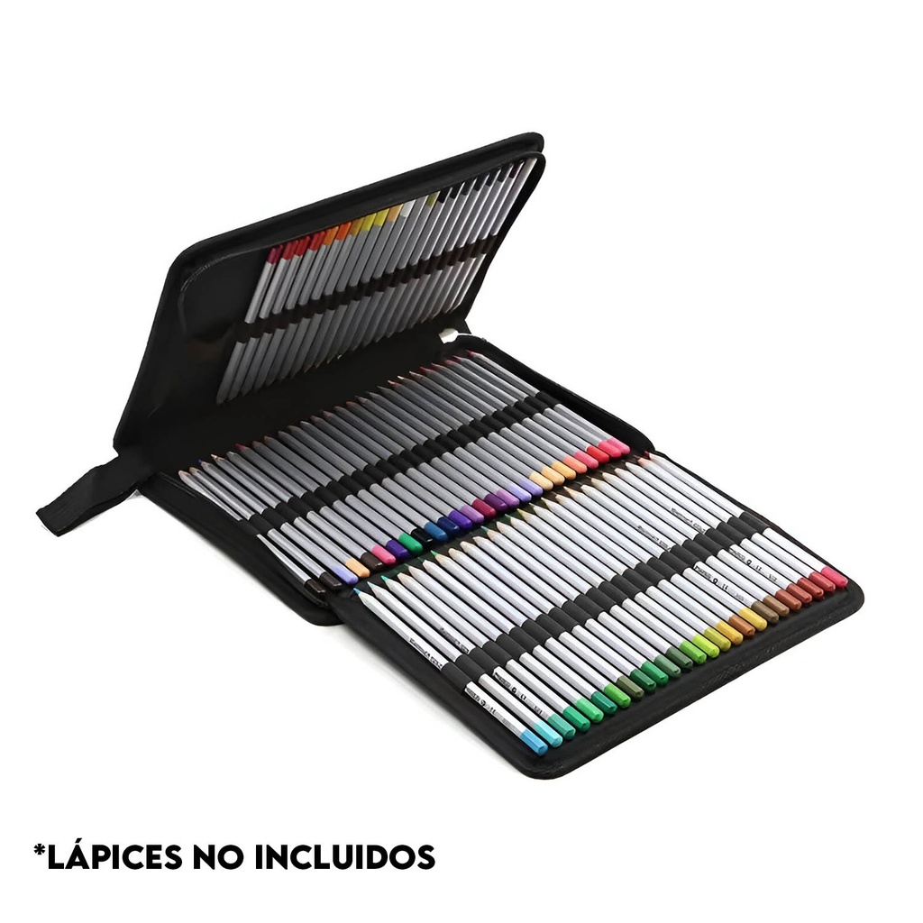 Estuche de Tela con Cierre Renart para 72 lápices
