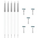 Pincel De Silicona y Repujador Renart Set 5 uds