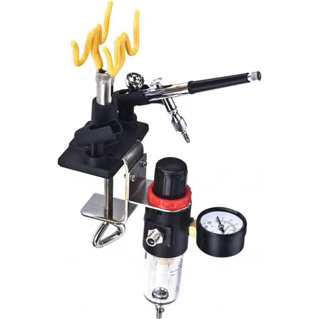 Soporte Aerógrafo Renart Metálico 4 Espacios
