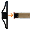 Regla T de Madera con Acrílico graduada en cm. (91cm)