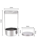 Recipiente Lavador de Pinceles Renart De Acero Inoxidable