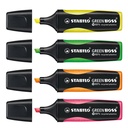 Set Destacadores Stabilo Green Boss Escritorio (4 uds)
