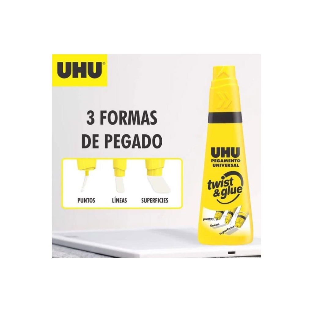 Adhesivo Universal Uhu Twist &amp; Glue 35 ml