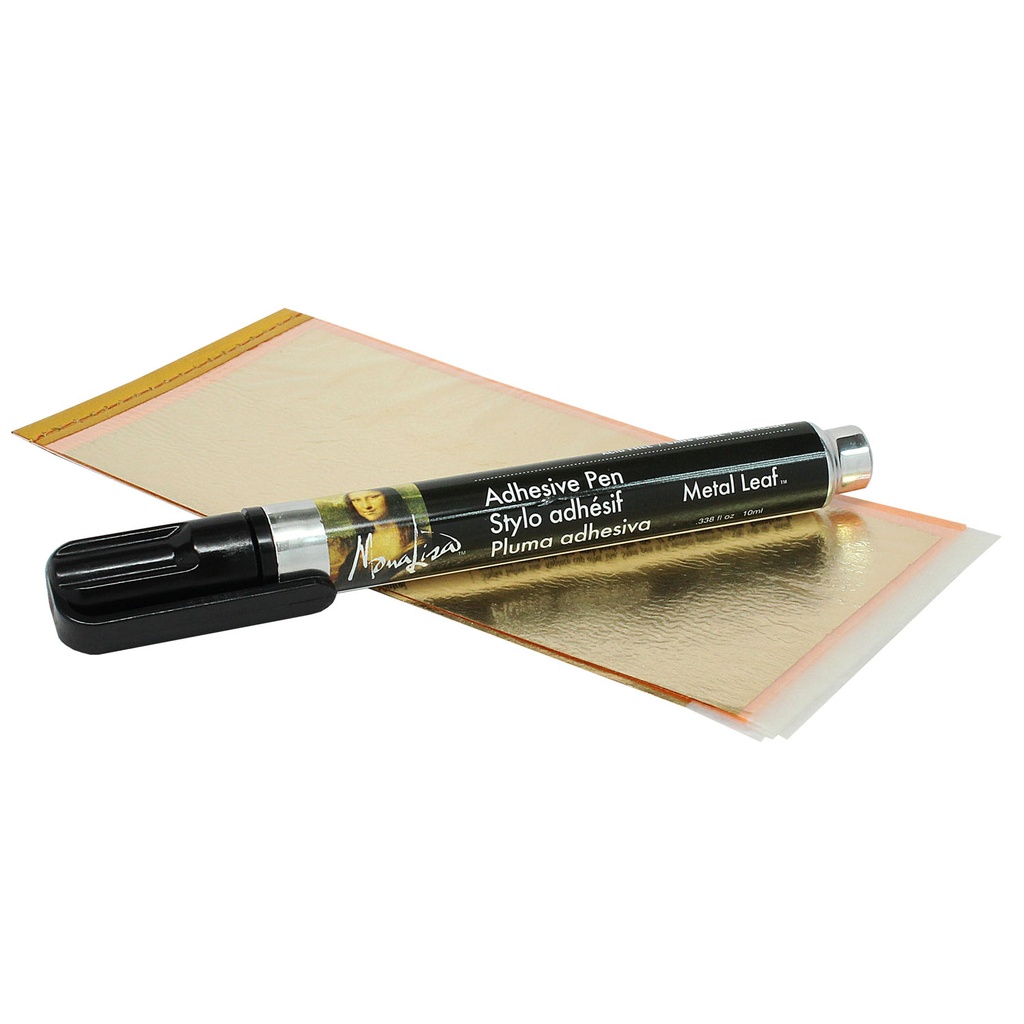 Kit de 6 hojas Pan de Oro + lápiz adhesivo Mona Lisa