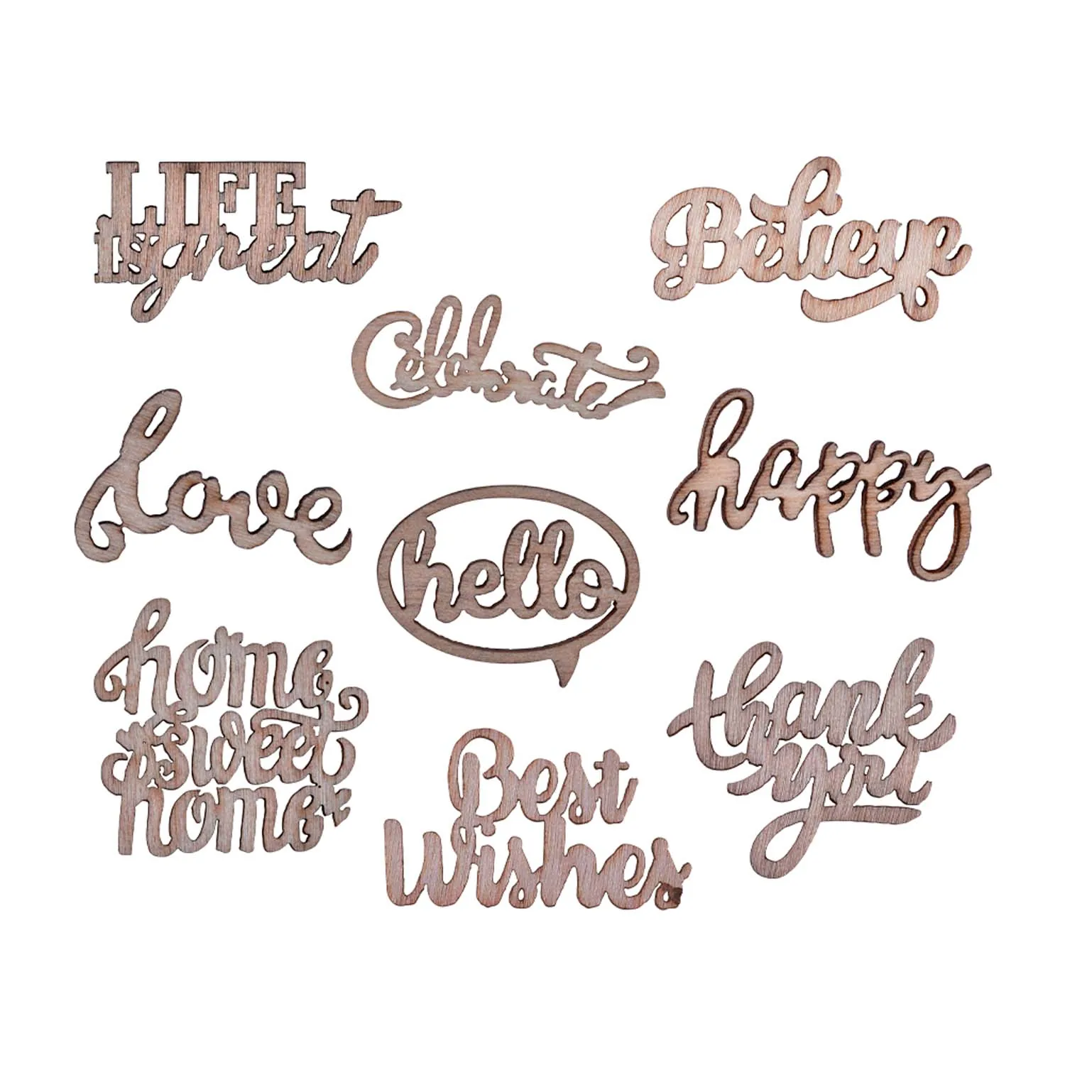 Set de Palabras en Madera Adix 45 ud.