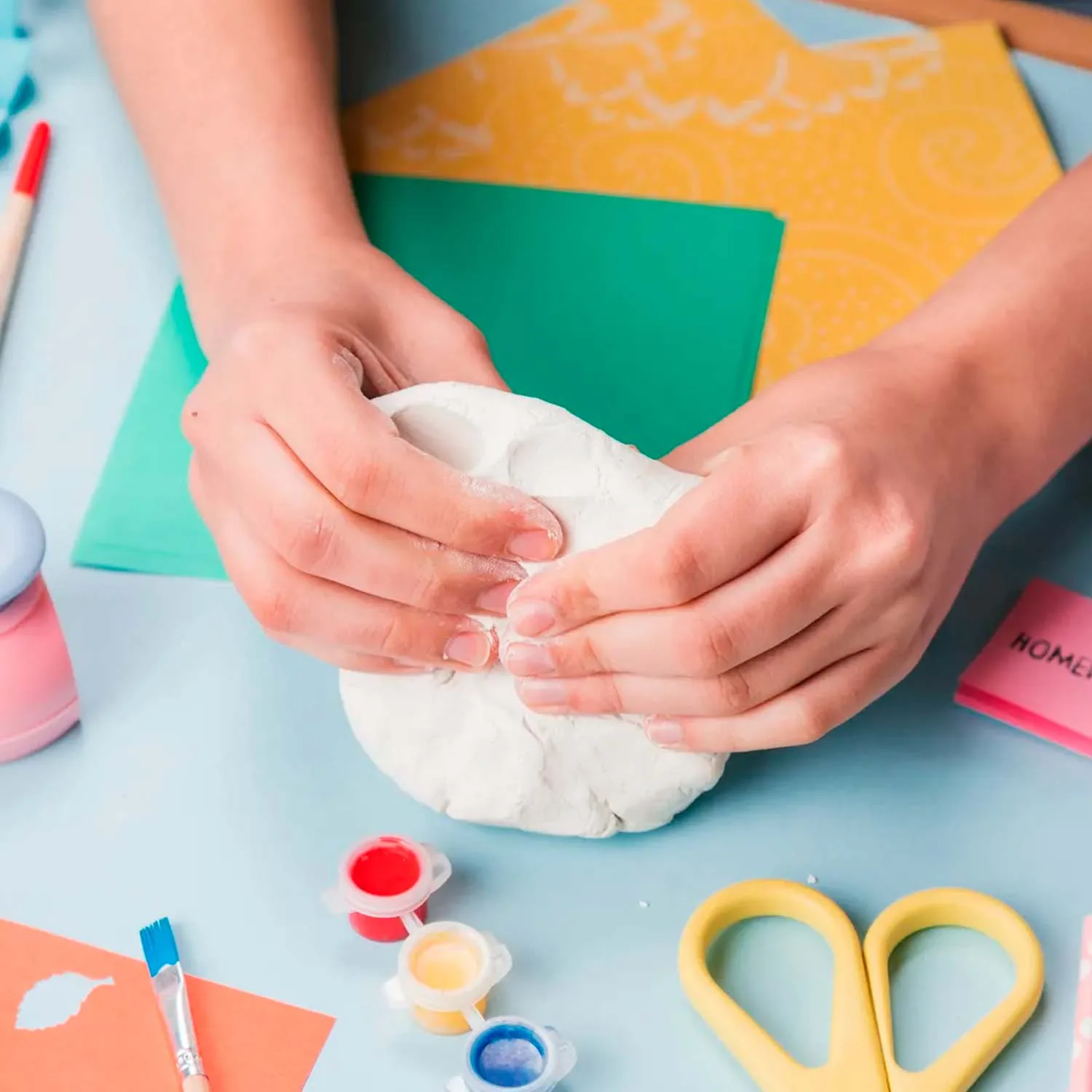 Pasta para Modelar Blanca Secado al Aire ( Arcilla) 500gr