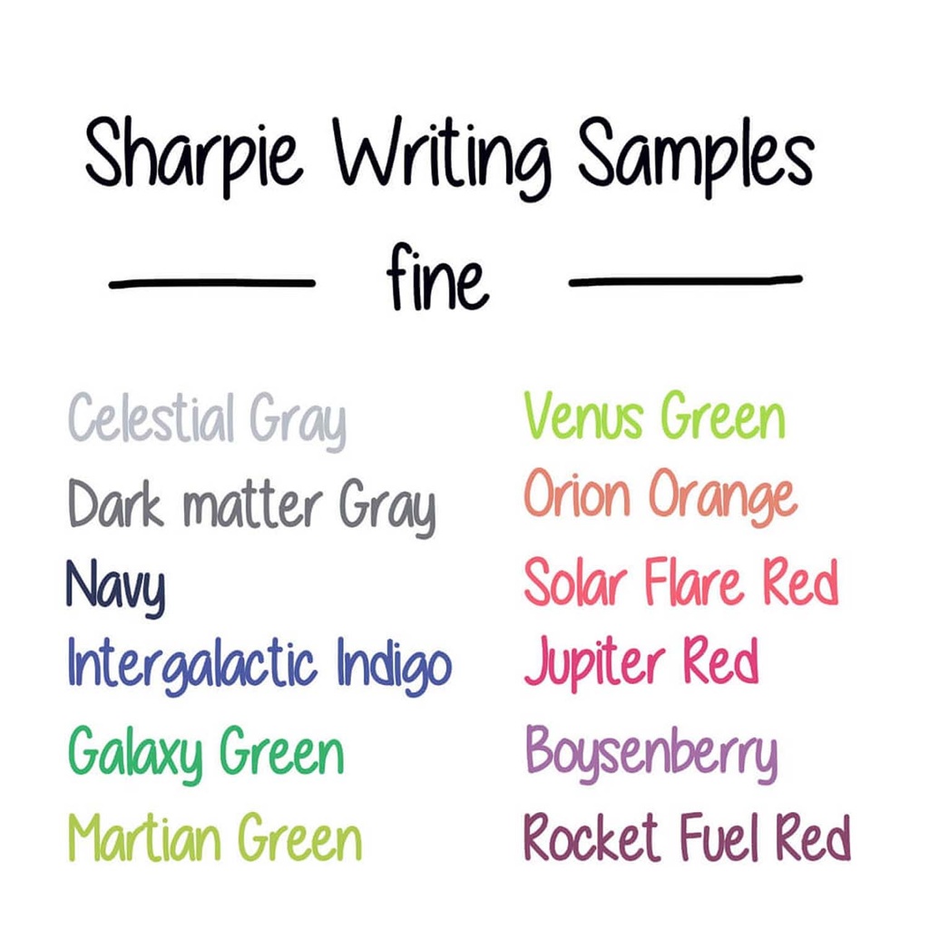 Set Sharpie punta fina 24 Colores Cósmicos