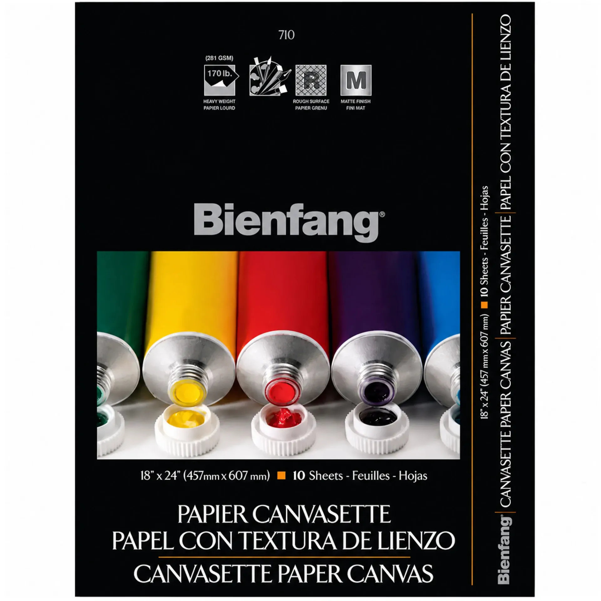 Block Bienfang 710 Canvas Tipo Lienzo 45.7x60.7cm 281gr 10hj