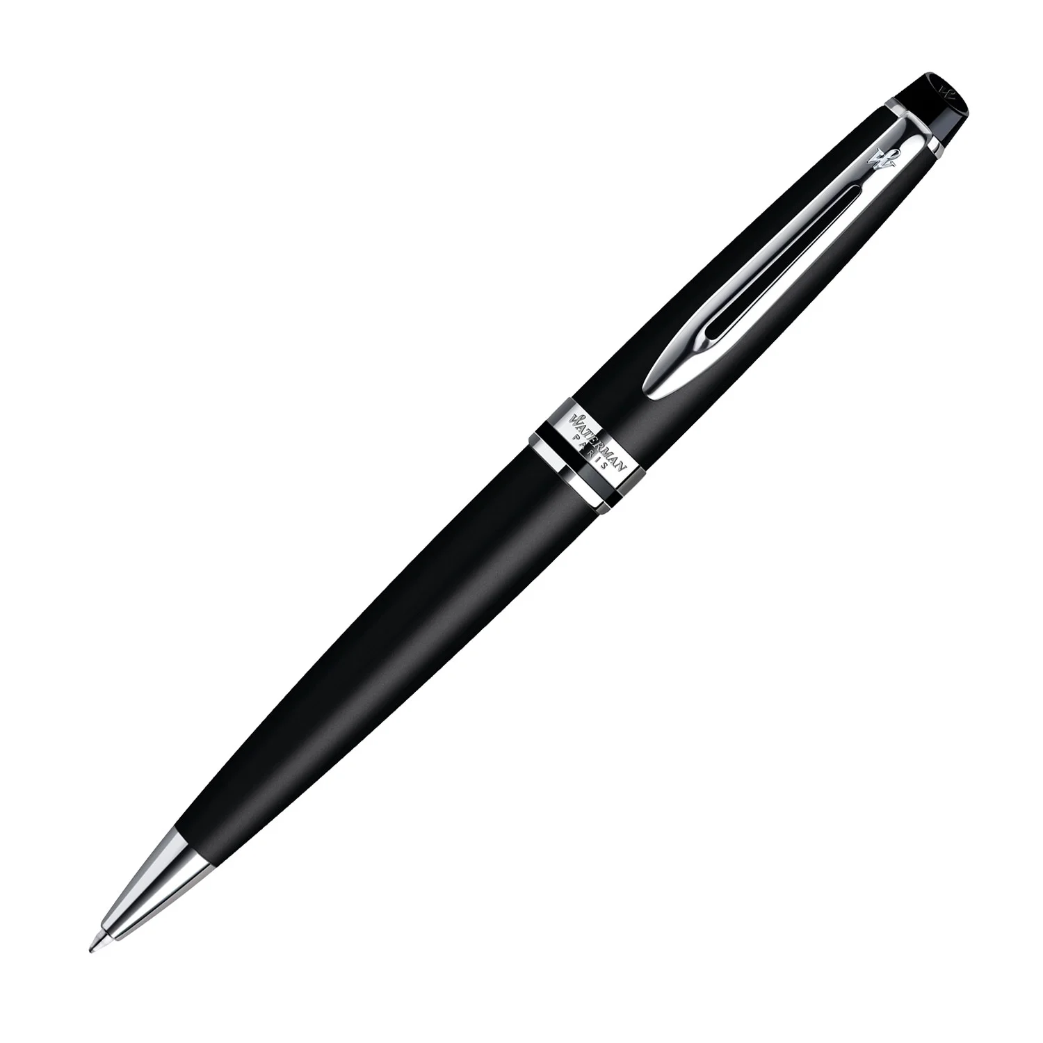Bolígrafo Waterman Expert ( M )Negro Mate con Plateado