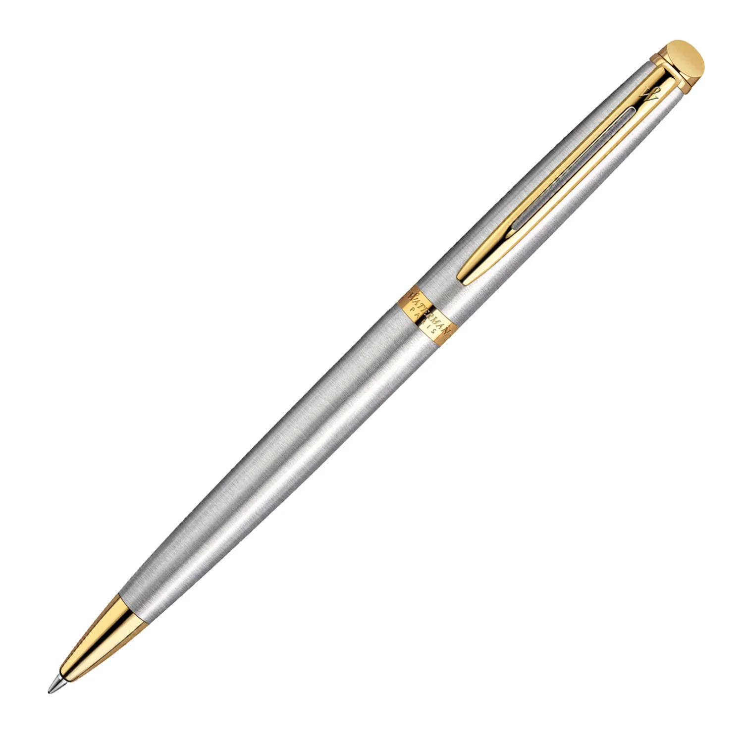 Bolígrafo Waterman Hemisphere Acero inoxidable Chapado en Oro