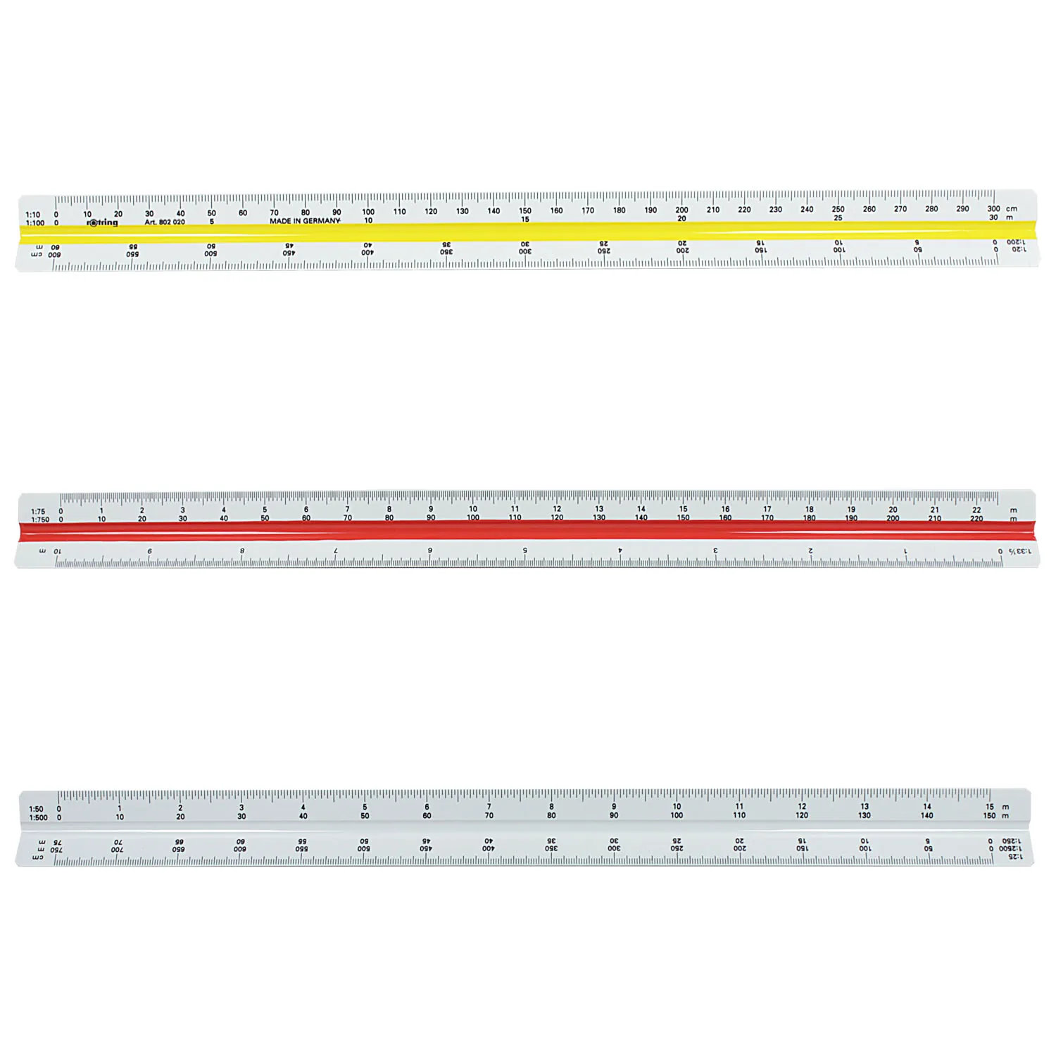 [S0220481] Escalímetro Rotring Plástico Triangular 30cm