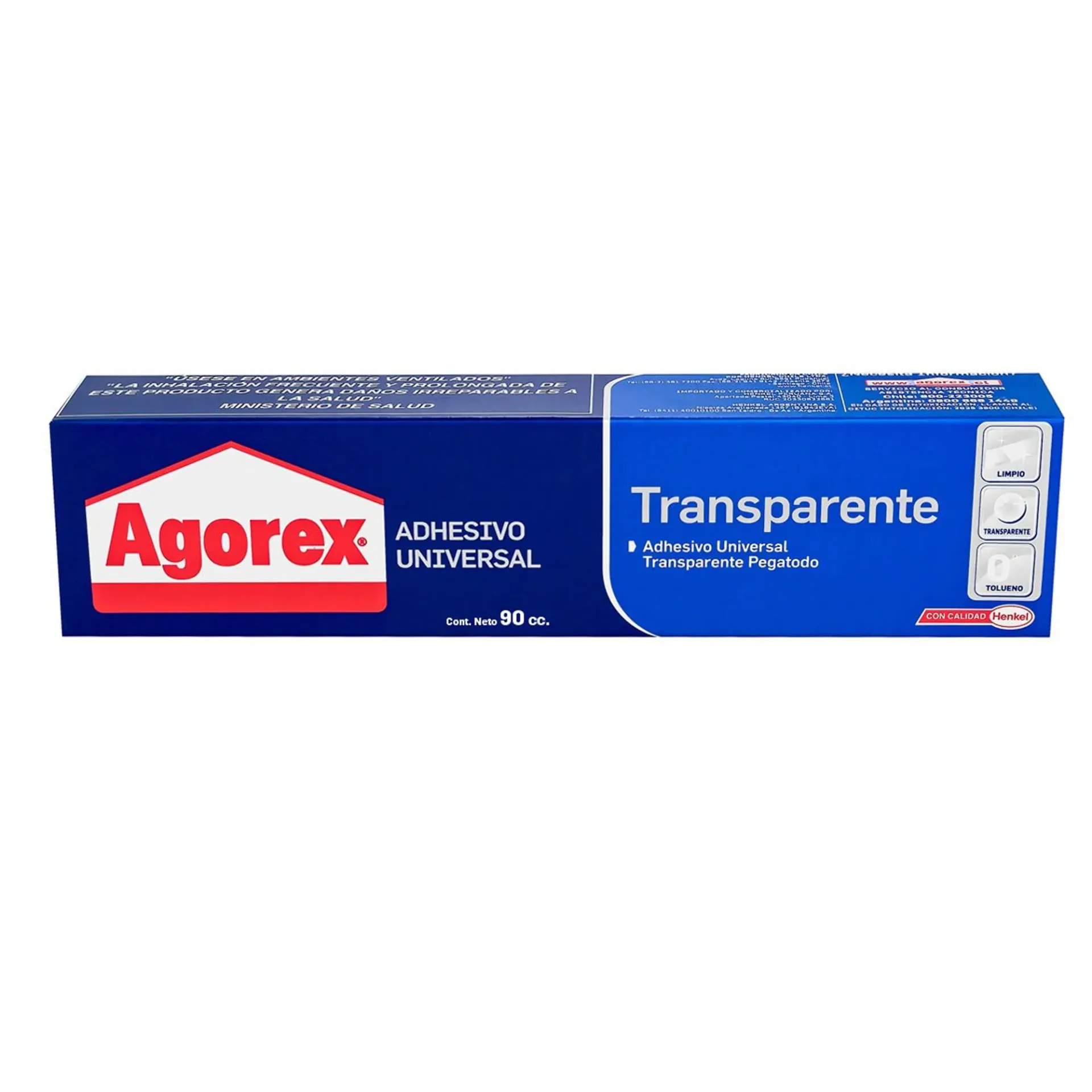 Adhesivo Agorex Transparente de 90cc