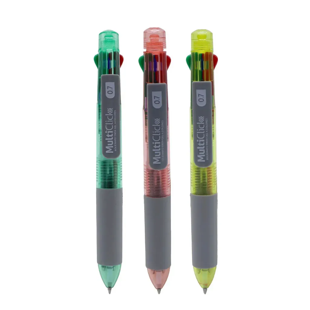 Bolígrafo Multiclick Adetec 4 Tintas Colores Surtidos