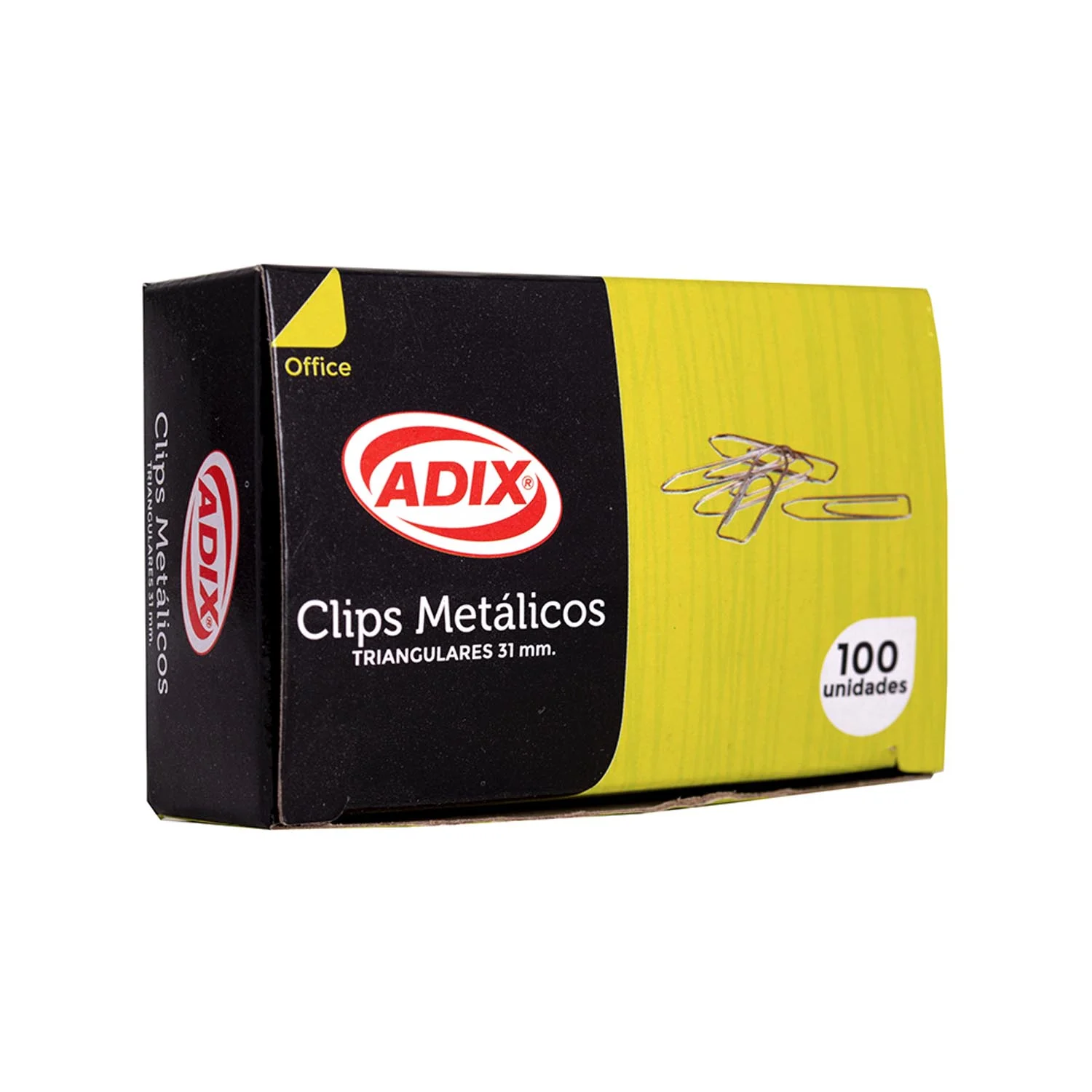 [A202011] Clips Metálicos Adix 31mm Triangulares 100 uds.