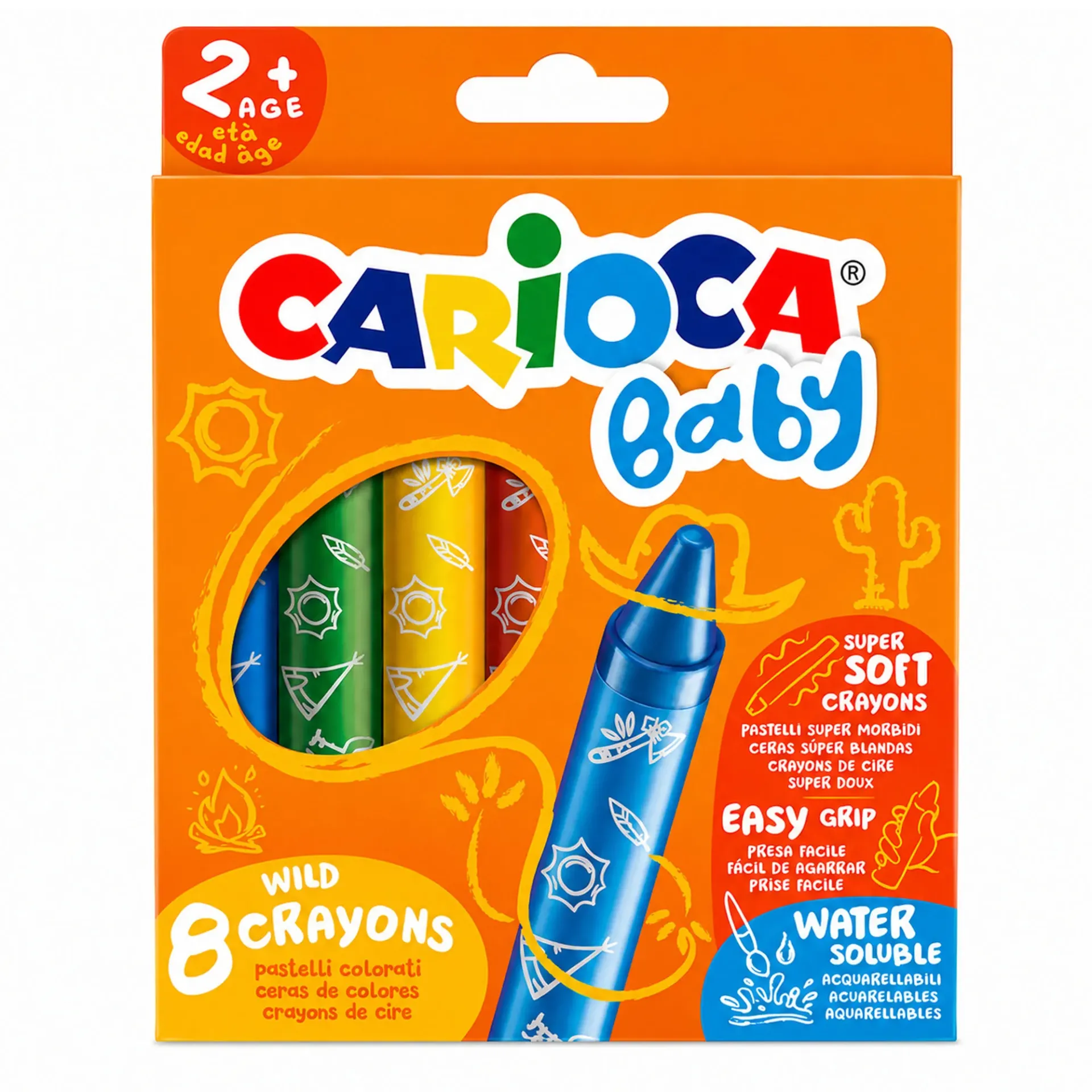 Crayones Carioca Baby 8 Colores