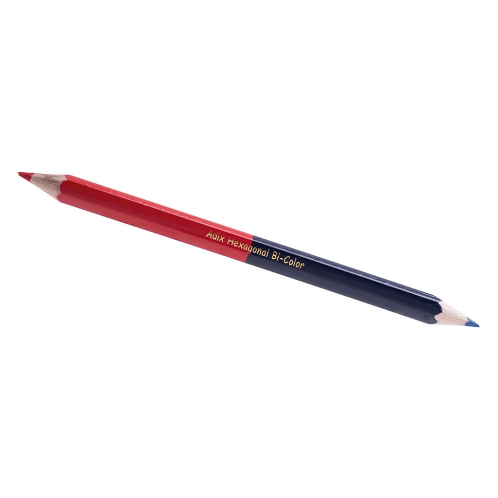 [A605017] Lapiz Bicolor Grueso Rojo / Azul Adix