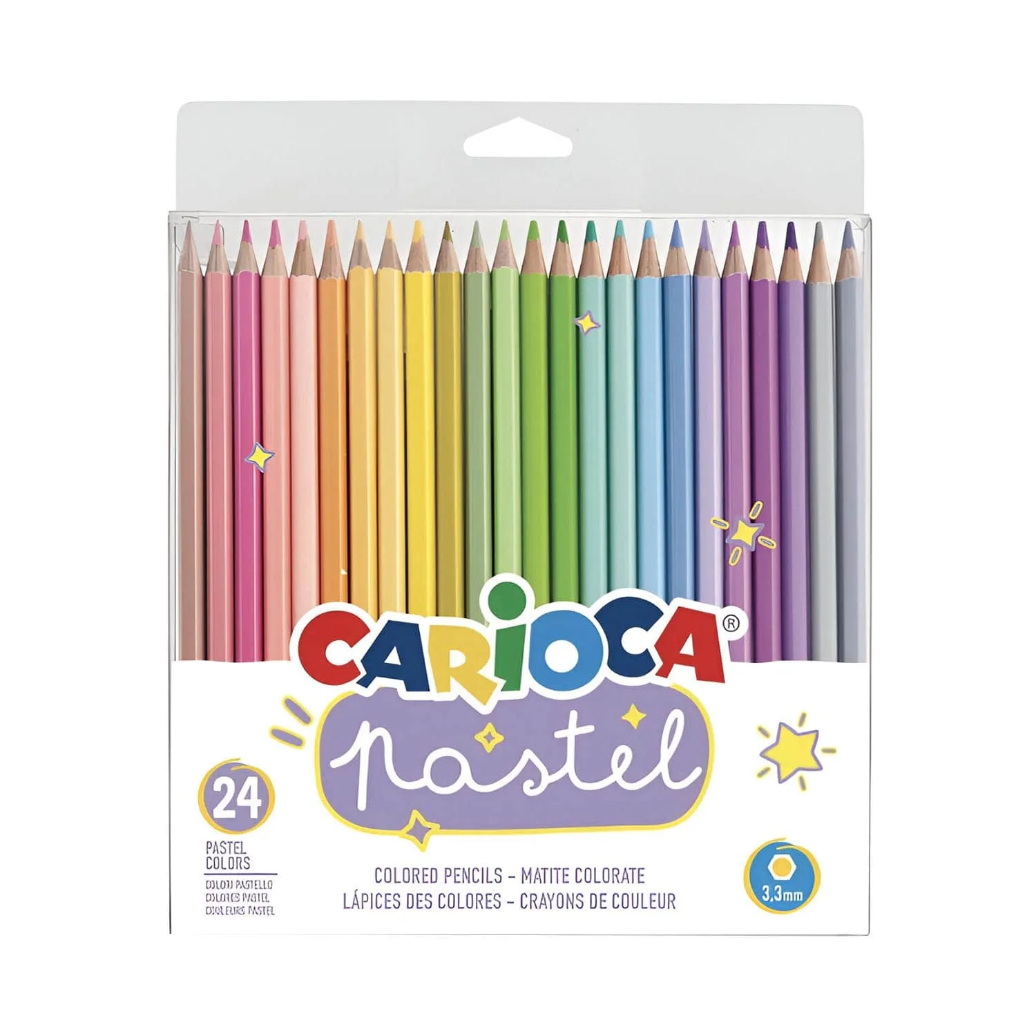 [43310] Lápices Carioca Pastel 24 Colores