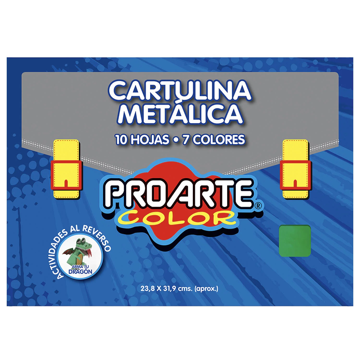 Cartulina Metálica Proarte 7 colores 24x32cm (10Hjs)