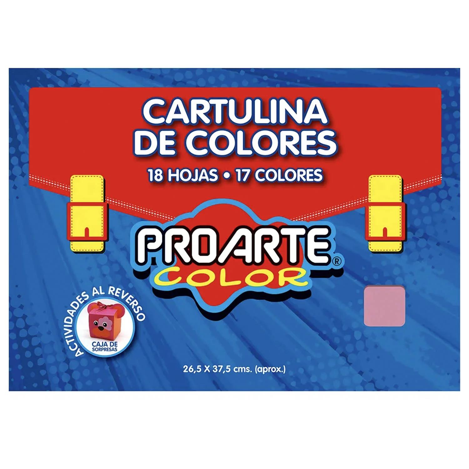 [22943-1] Cartulina Pintada Proarte 17 colores 26x37cm (18Hjs)