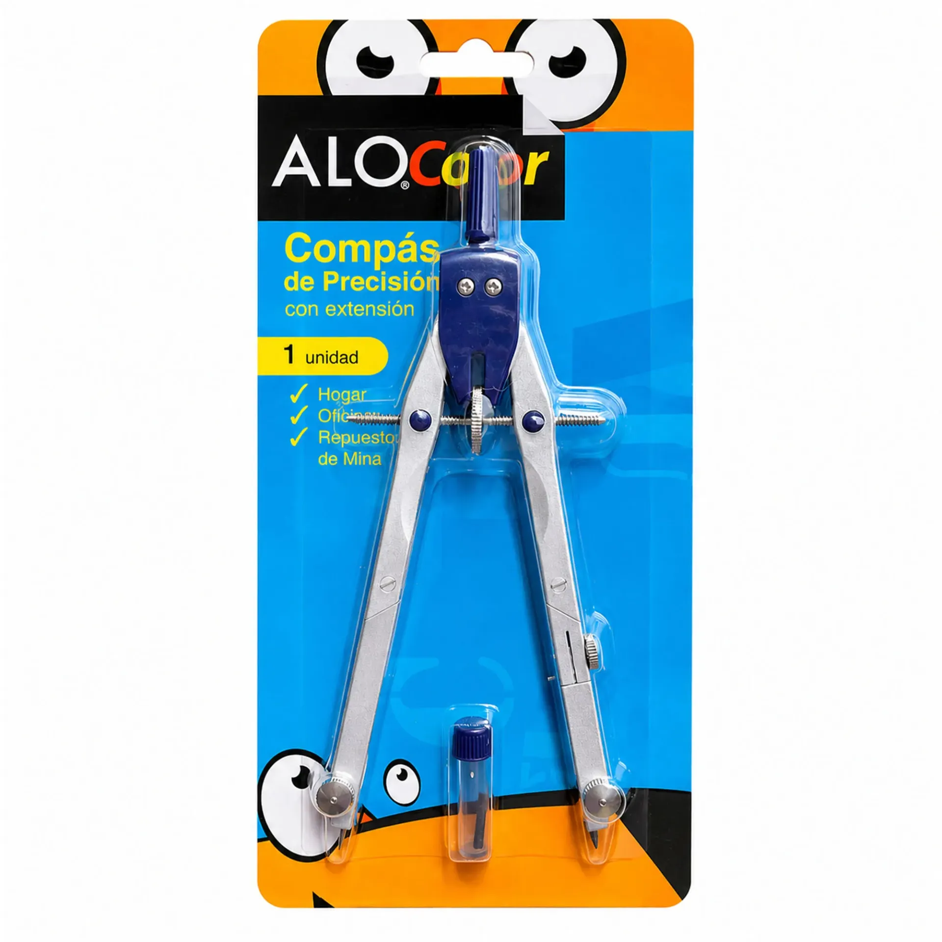 Compás Precisión Alo con Extensión Azul