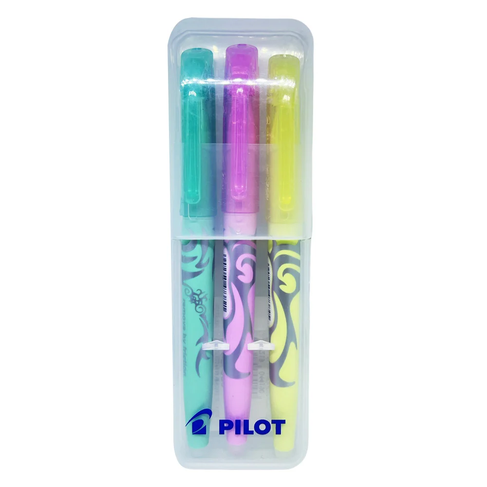 Destacador Pilot Frixion Light Borrable  3 Colores Soft