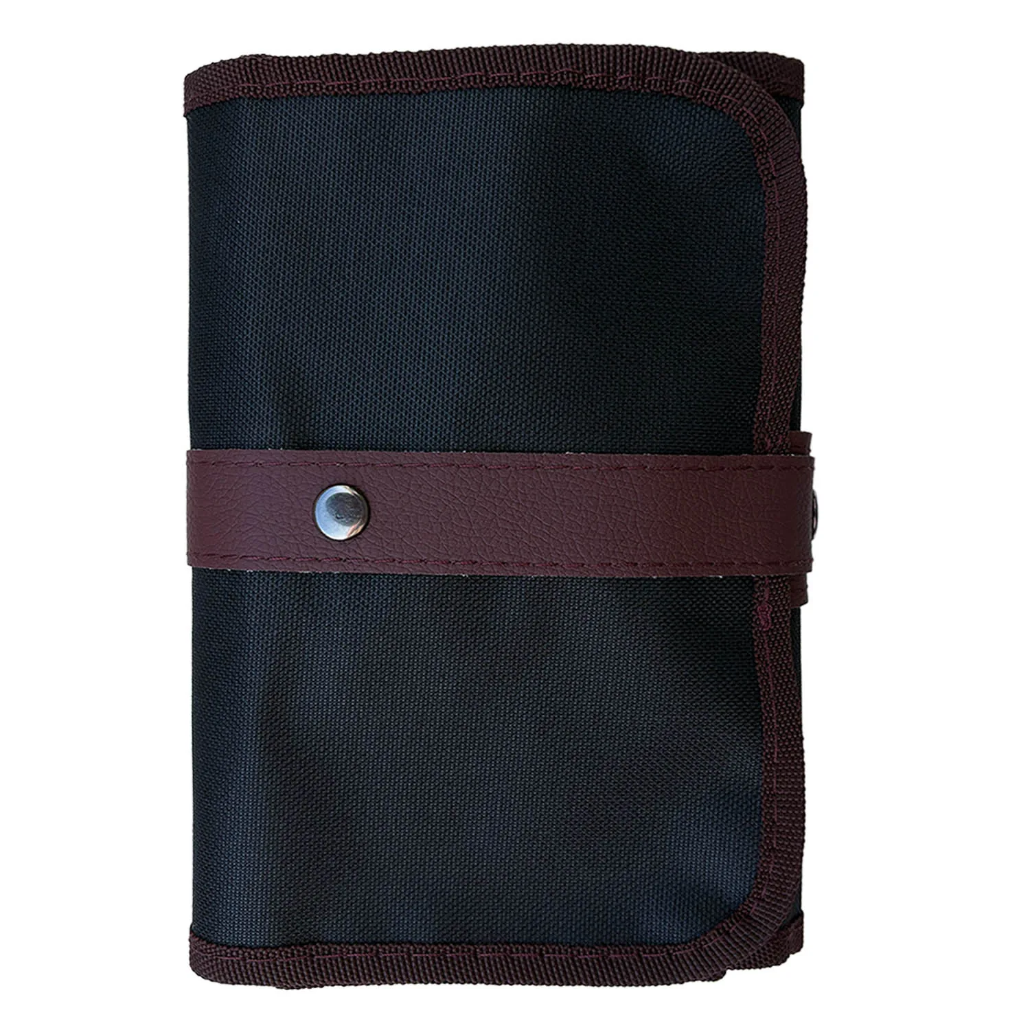 Estuche Enrollable Renart Con 72 Espacio Negro borde Café