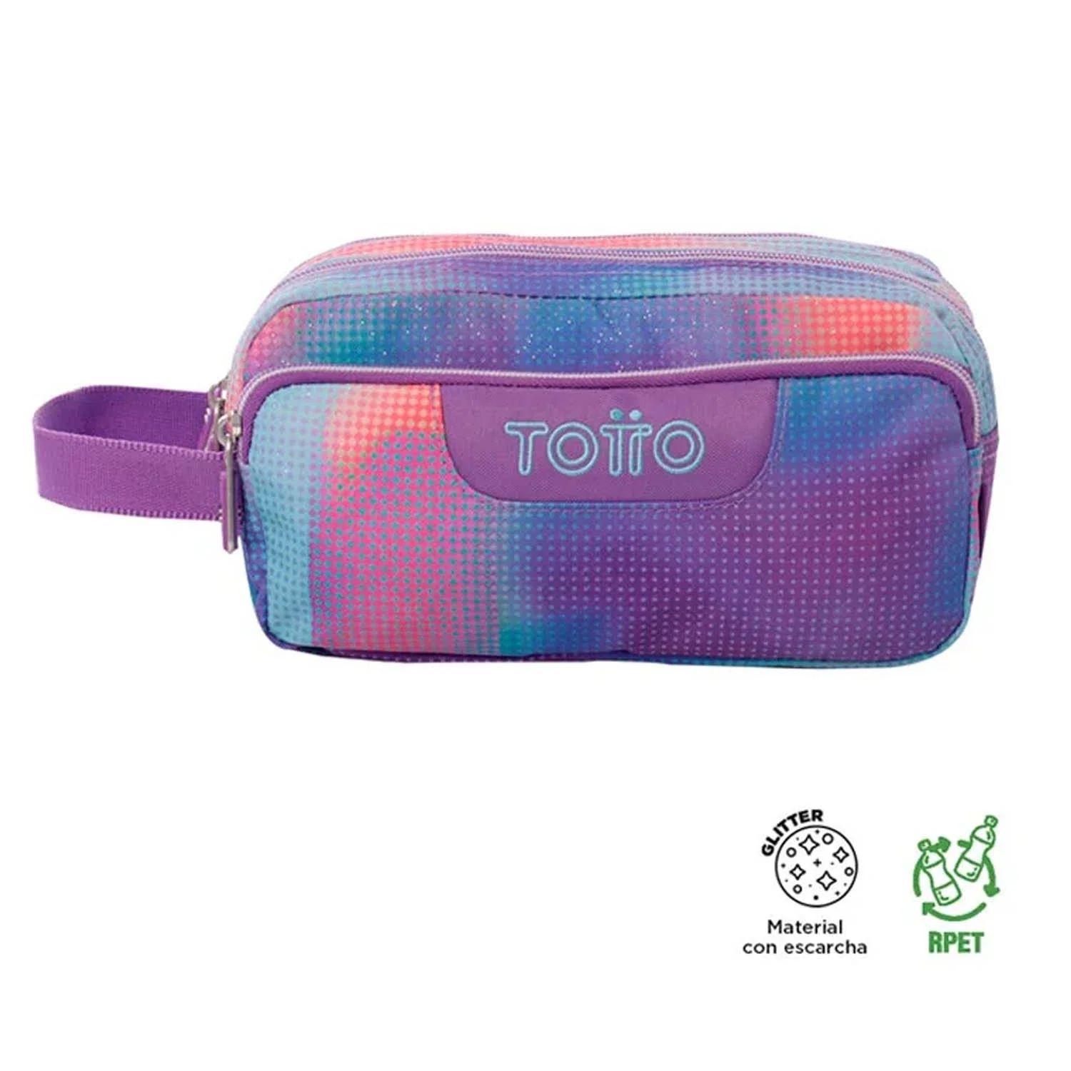 Estuche Totto Agapec Glitter Multiuso