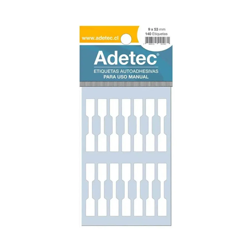 Etiqueta Autoadhesivas Adetec para Joyas 9x53mm