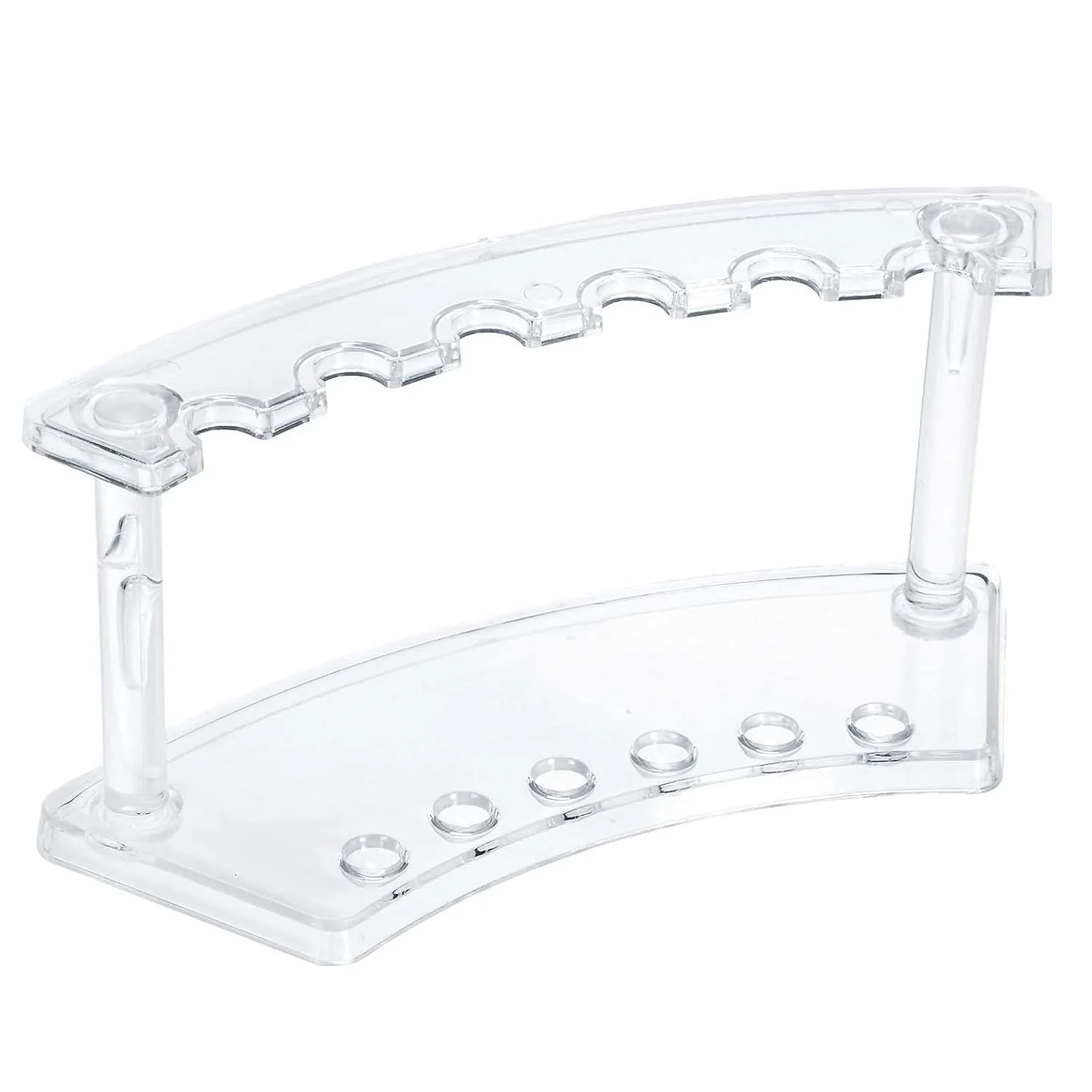 [EXAC01807080S06] Exhibidor Acrilico Renart 18x7x8cm cm 6 Espacios Vertical 1.5 cm ø