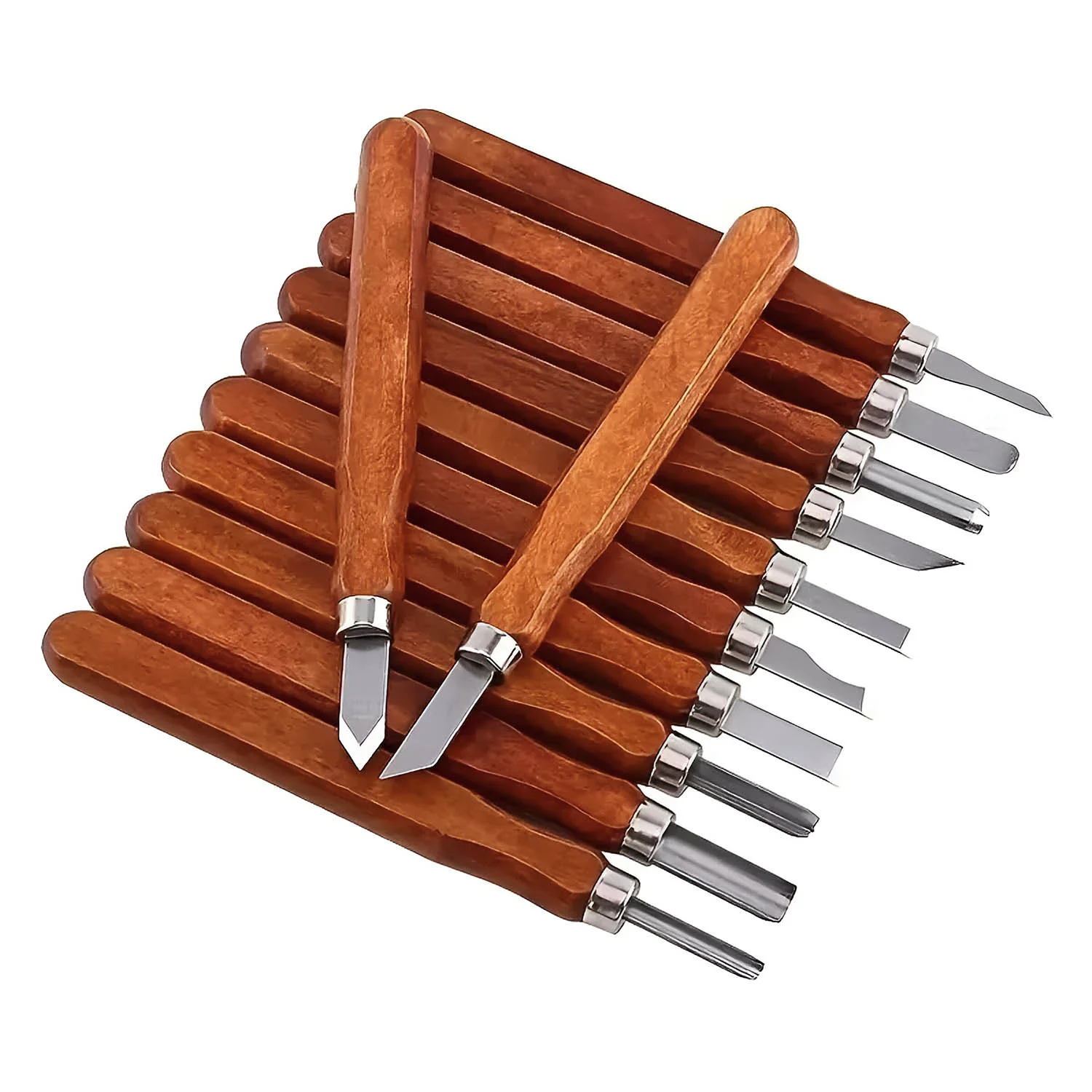Gubias para Tallado Renart Set 12 pcs. con Caja Plástica