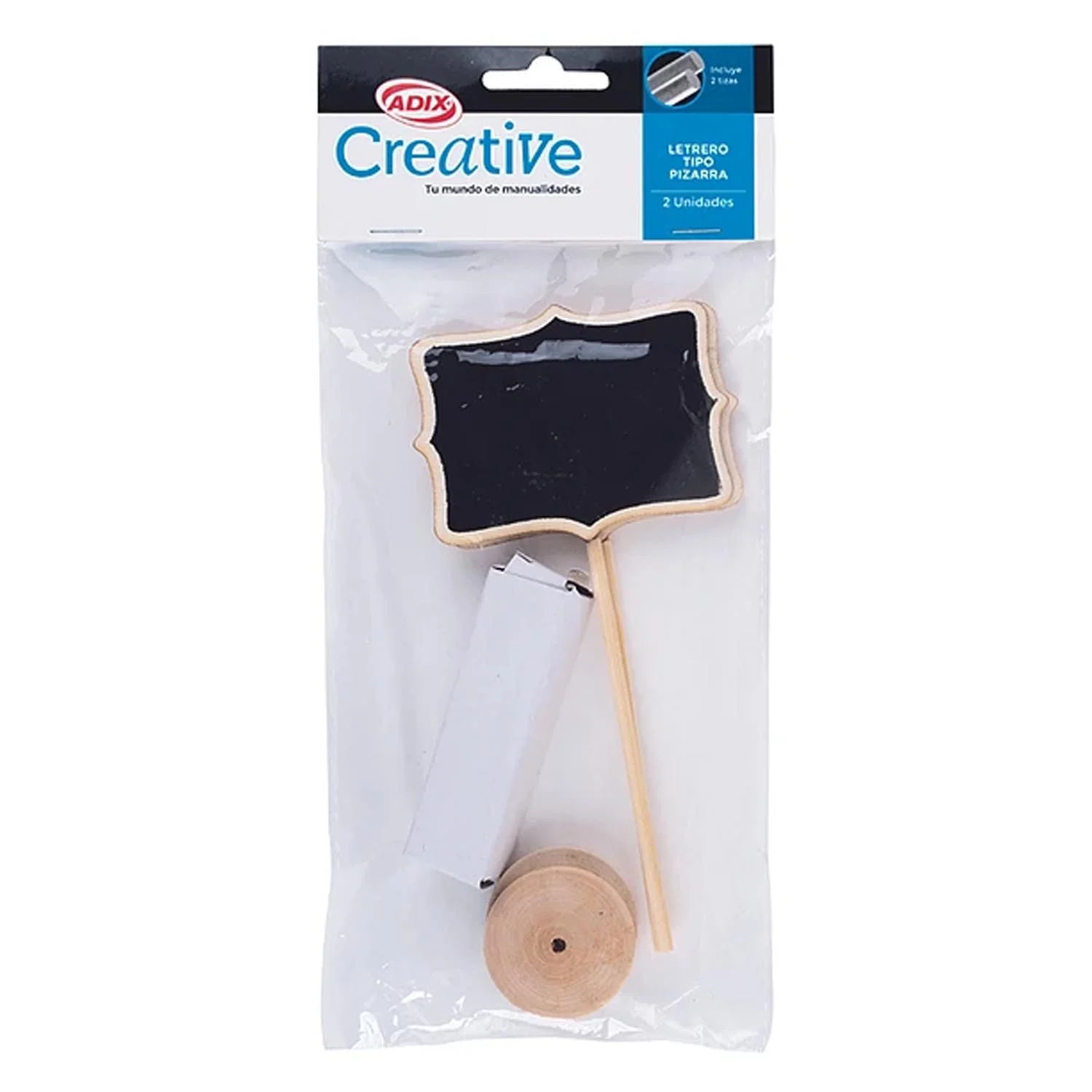 Letrero Tipo Pizarra Creative con Base (2u)