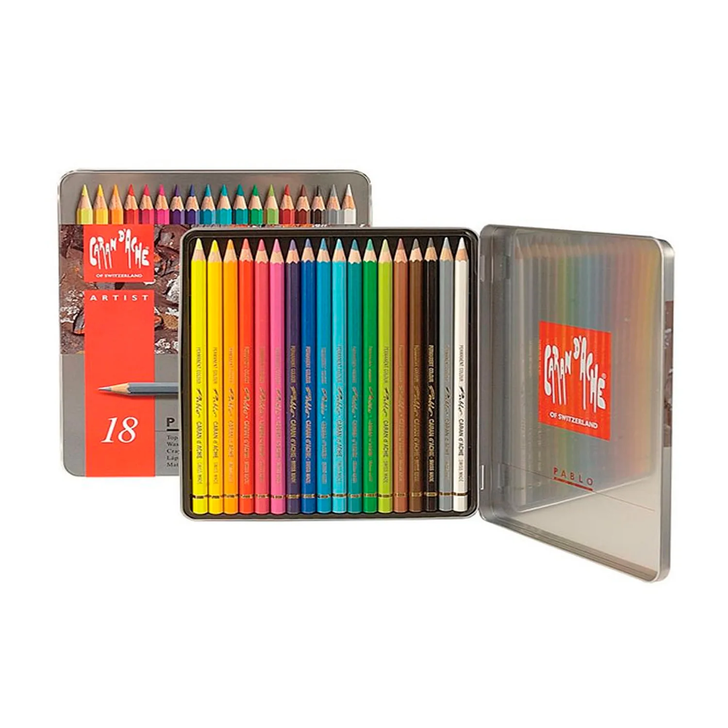 Lápices de Colores Pablo Caran d'Ache (18 Colores)