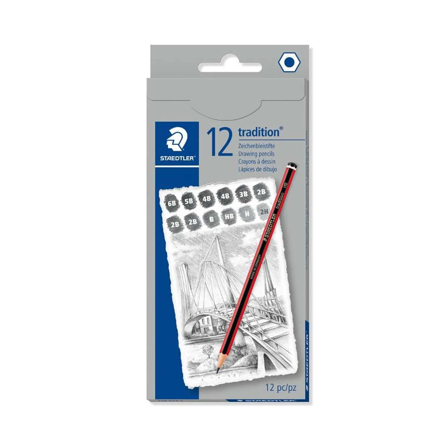 [89809] Lápiz Grafito Staedtler 110 Tradition 12 ud