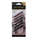 Pastel Seco En Barra 6 Tonos Sepia