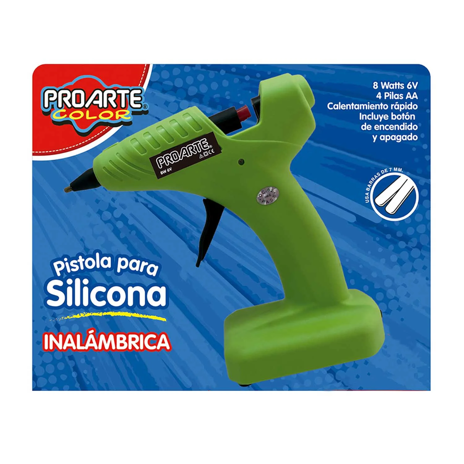 Pistola de Silicona Proarte Inalámbrica 7mm