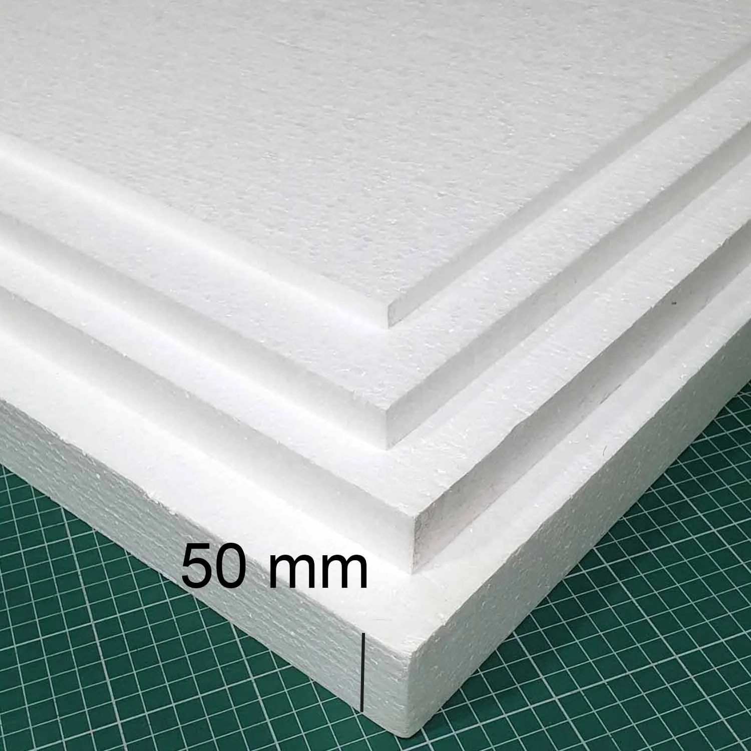 Plancha de Plumavit 50x100cm Alta Densidad 25kg/m3 50mm