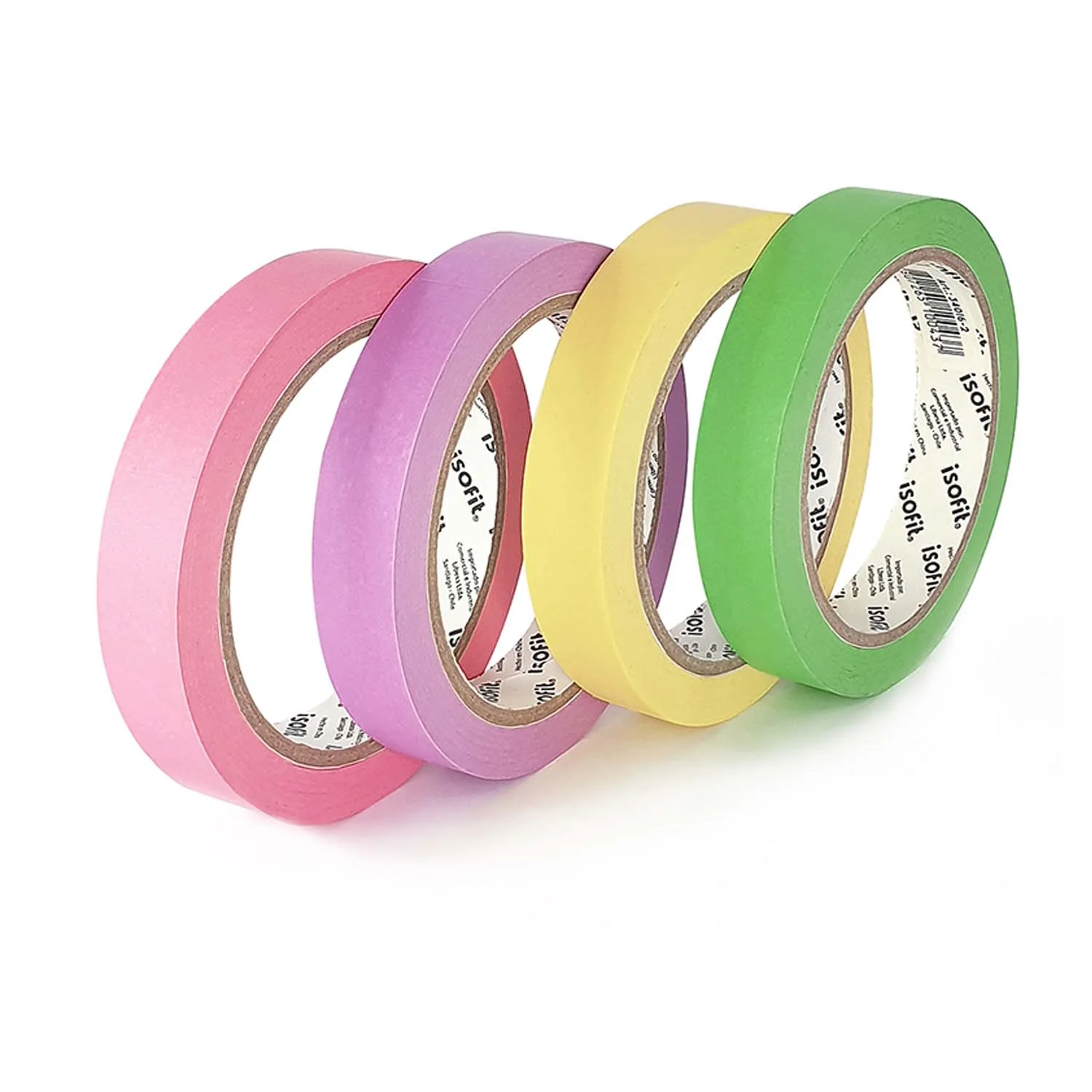 Washi Tape Isofit 18mm x 40m Colores Surtidos (1ud)