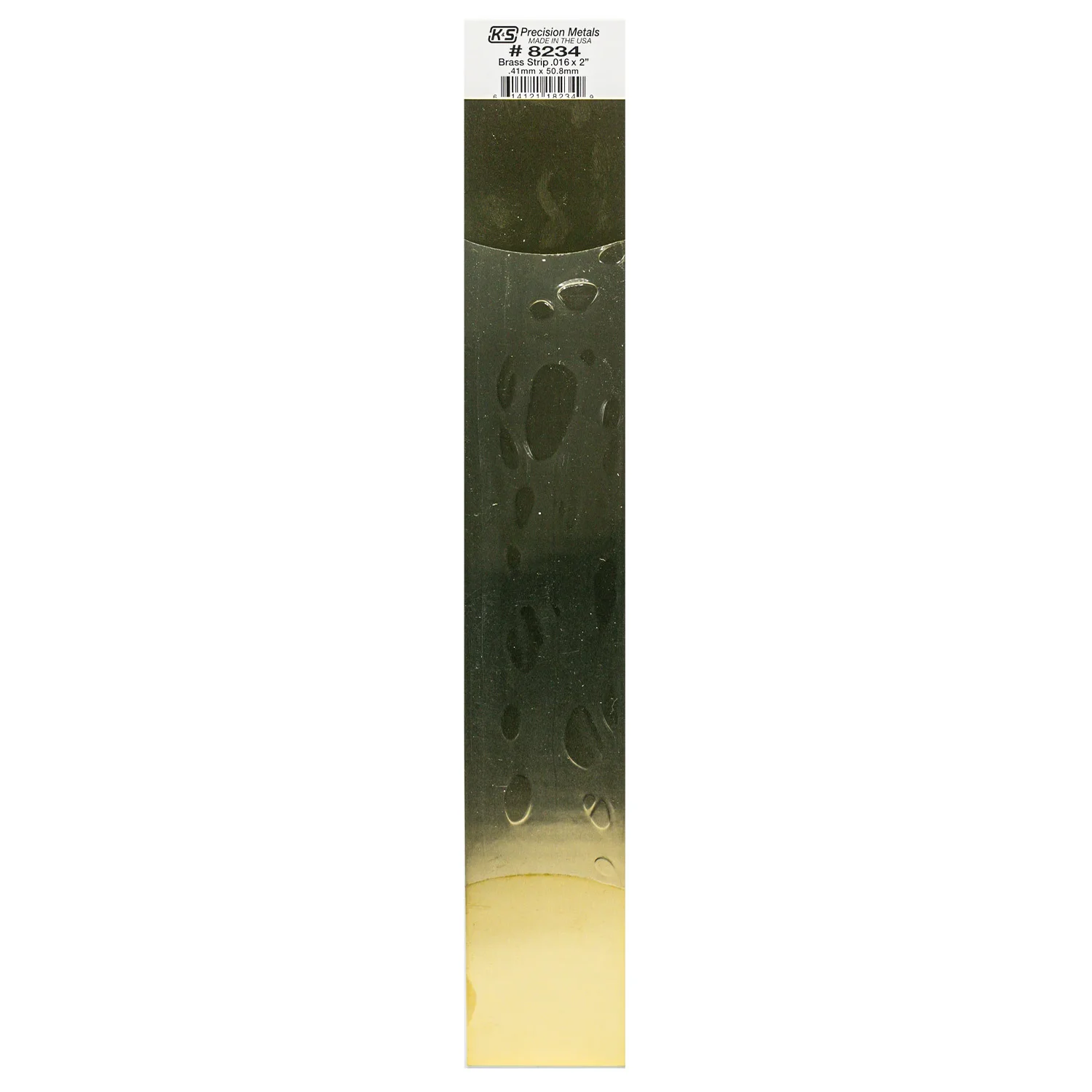 [#8249] Lámina Metálica K&S 30cm de Bronce (1pieza) (1.63x50.8mm)