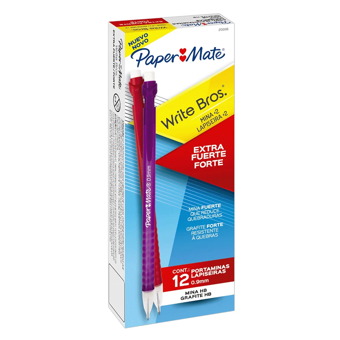 [2135105] Portamina Write Bros. Paper Mate Colores Surtidos 0.9mm