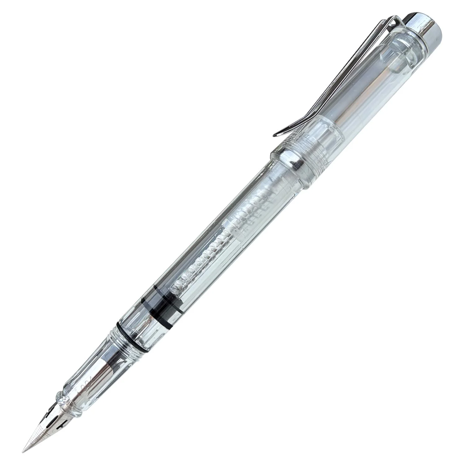 [PLPG01401000TRA] Pluma Transparente Renart plumín G extra flexible con convertidor